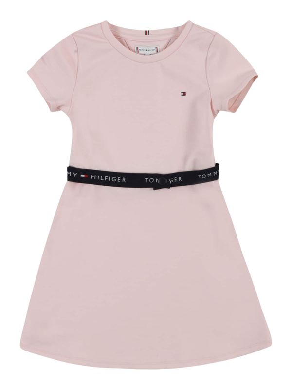 TOMMY HILFIGER TOMMY HILFIGER Рокля 'Essential'  бледорозово / червено / черно / бяло