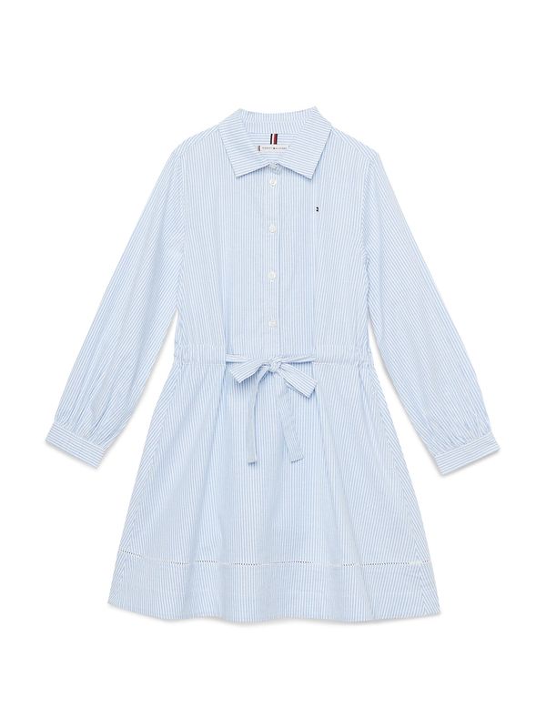 TOMMY HILFIGER TOMMY HILFIGER Рокля 'Essential Ithaca'  светлосиньо / тъмносиньо / тъмночервено / бяло