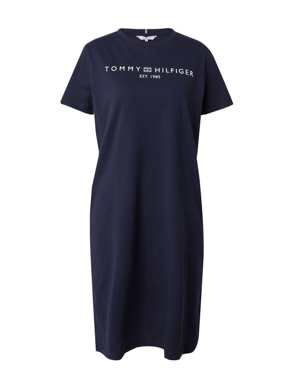 TOMMY HILFIGER TOMMY HILFIGER Рокля  нейви синьо / бяло