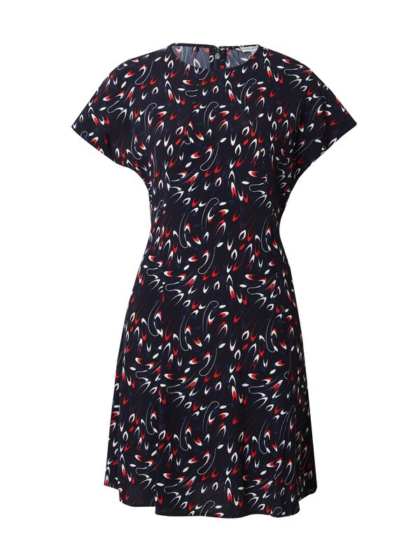 TOMMY HILFIGER TOMMY HILFIGER Рокля  нейви синьо / тъмносиньо / червена боровинка / бяло