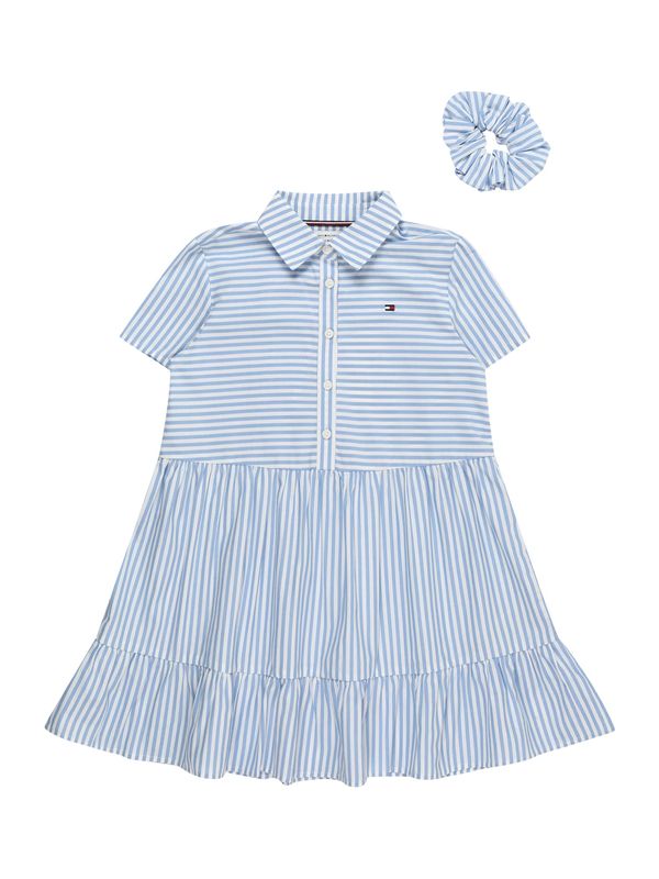 TOMMY HILFIGER TOMMY HILFIGER Рокля  светлосиньо / бяло