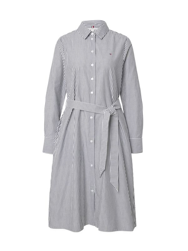 TOMMY HILFIGER TOMMY HILFIGER Рокля тип риза 'Essential'  морскосиньо / червено / бяло