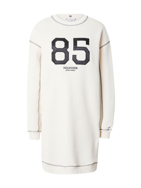 TOMMY HILFIGER TOMMY HILFIGER Рокля 'Varsity 85'  кремаво / черно