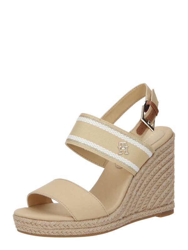 TOMMY HILFIGER TOMMY HILFIGER Сандали  бежово / кафяво / злато / бяло