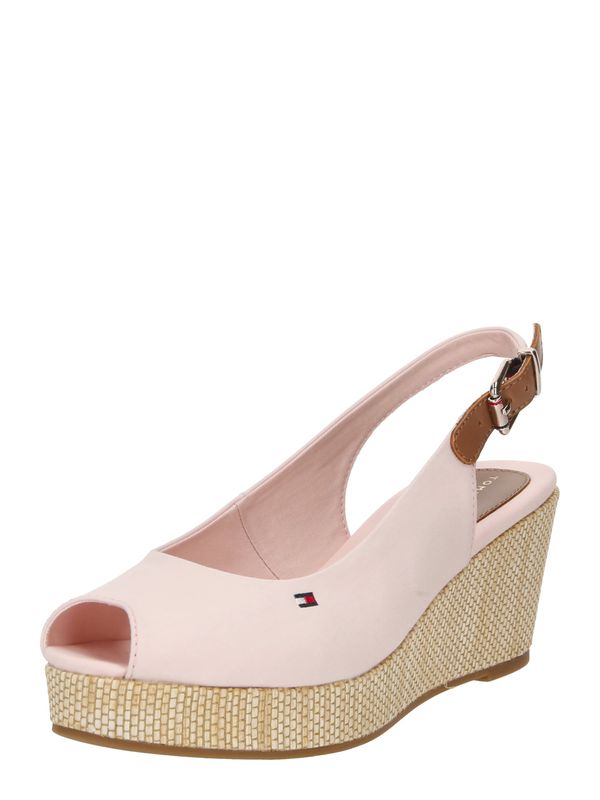 TOMMY HILFIGER TOMMY HILFIGER Сандали 'Elba'  кафяво / розе / червено / бяло