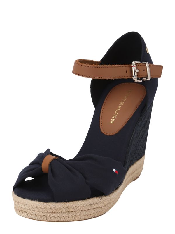 TOMMY HILFIGER TOMMY HILFIGER Сандали 'Elena'  морскосиньо / коняк / ярко червено / бяло