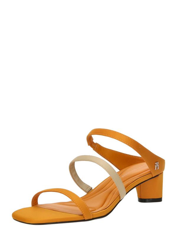 TOMMY HILFIGER TOMMY HILFIGER Сандали с каишка  бежово / оранжево