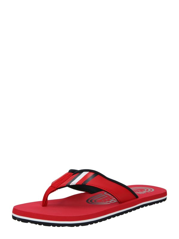 TOMMY HILFIGER TOMMY HILFIGER Сандали с разделител за пръстите  червено / бяло