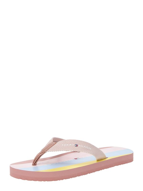 TOMMY HILFIGER TOMMY HILFIGER Сандали  жълто / бледорозово / пепел от рози / бяло