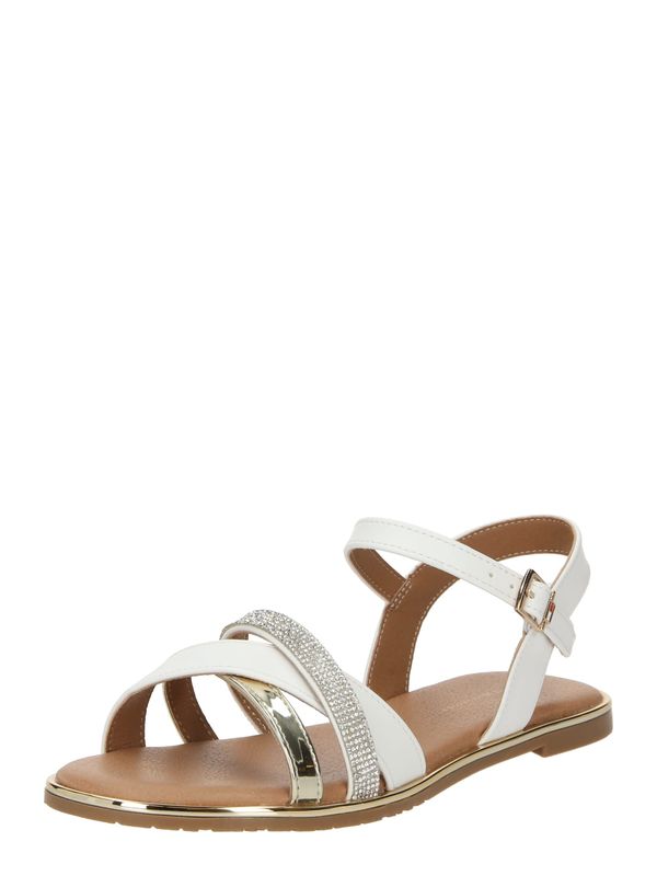 TOMMY HILFIGER TOMMY HILFIGER Сандали  злато / сребърно / бяло