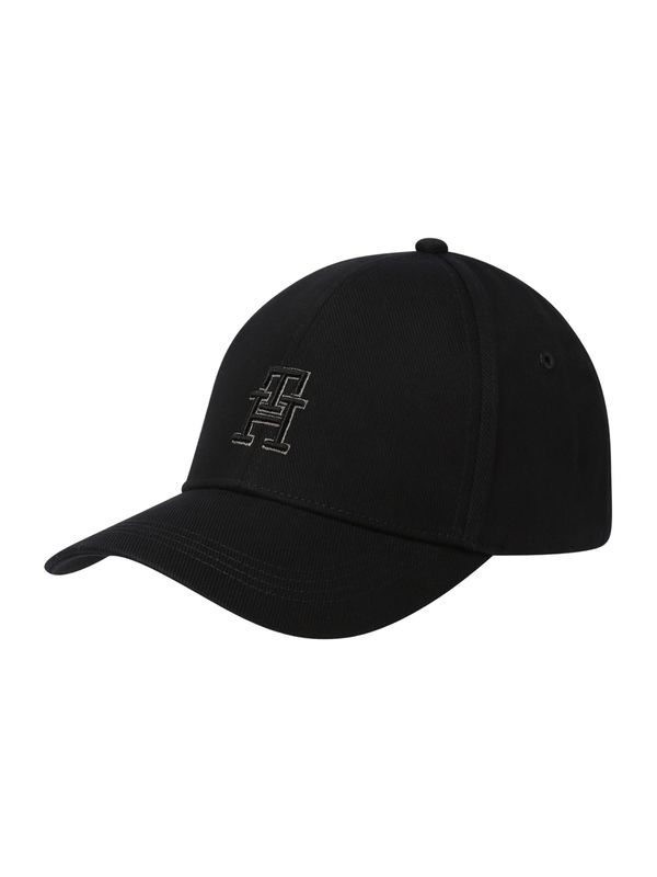 TOMMY HILFIGER TOMMY HILFIGER Шапка с козирка  сиво / черно