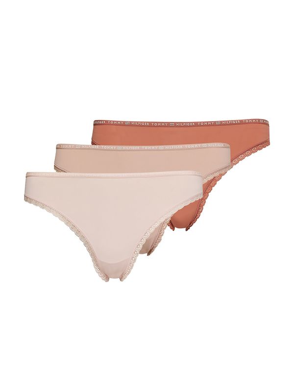 TOMMY HILFIGER TOMMY HILFIGER Слип  бежово / сиво / розе