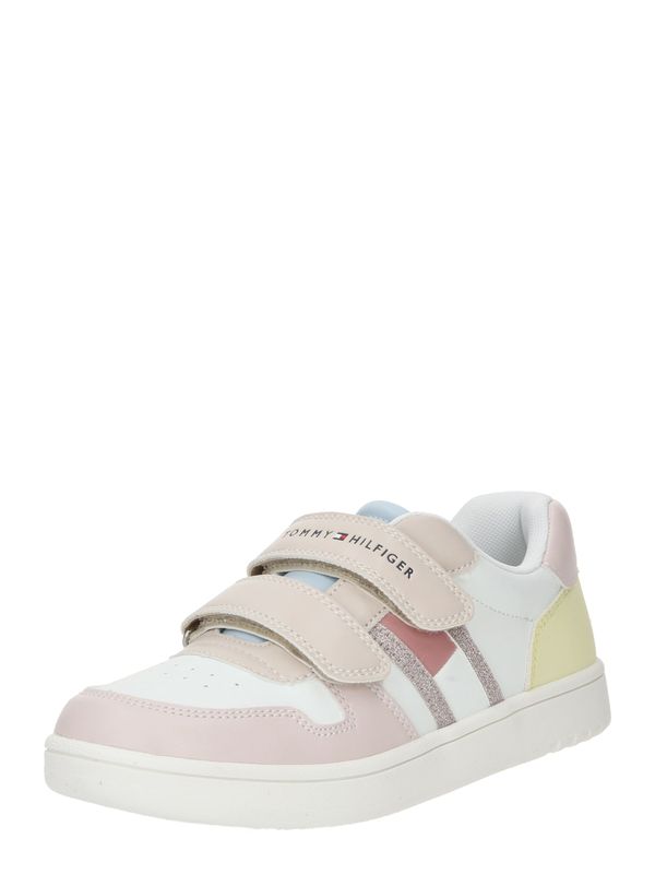 TOMMY HILFIGER TOMMY HILFIGER Сникърси  бежово / бледорозово / пепел от рози / бяло