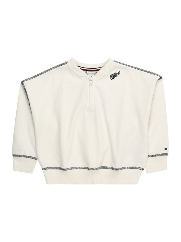 TOMMY HILFIGER TOMMY HILFIGER Суичър '1985'  кремаво / морскосиньо