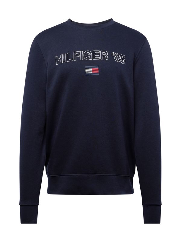 TOMMY HILFIGER TOMMY HILFIGER Суичър '85'  морскосиньо / сапфирено синьо / пъпеш / бяло