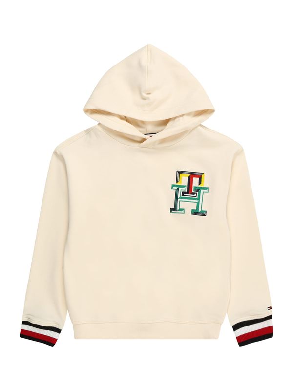 TOMMY HILFIGER TOMMY HILFIGER Суичър  бежово / нейви синьо / червено / бяло