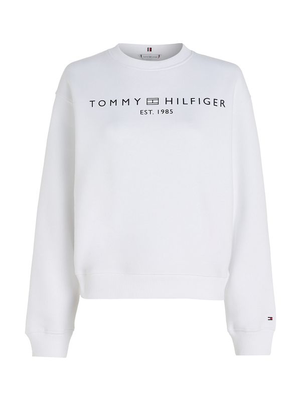 TOMMY HILFIGER TOMMY HILFIGER Суичър  черно / бяло