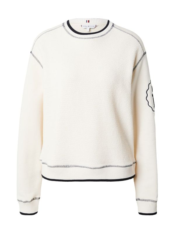 TOMMY HILFIGER TOMMY HILFIGER Суичър  екрю / черно