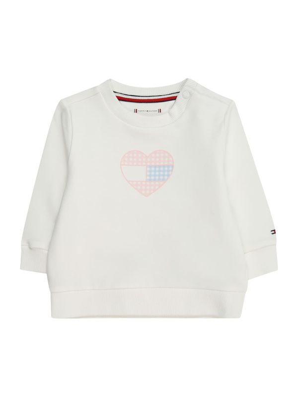 TOMMY HILFIGER TOMMY HILFIGER Суичър 'GINGHAM'  светлосиньо / светлорозово / бяло