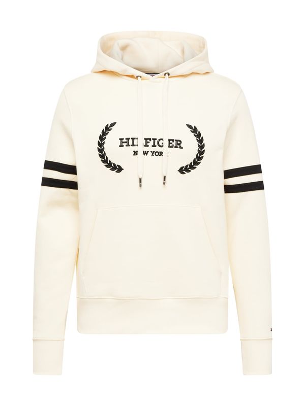 TOMMY HILFIGER TOMMY HILFIGER Суичър 'LAUREL'  кремаво / черно