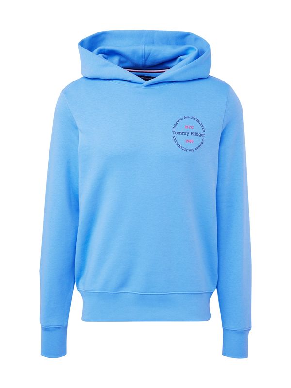 TOMMY HILFIGER TOMMY HILFIGER Суичър  морскосиньо / лазурно синьо / розово