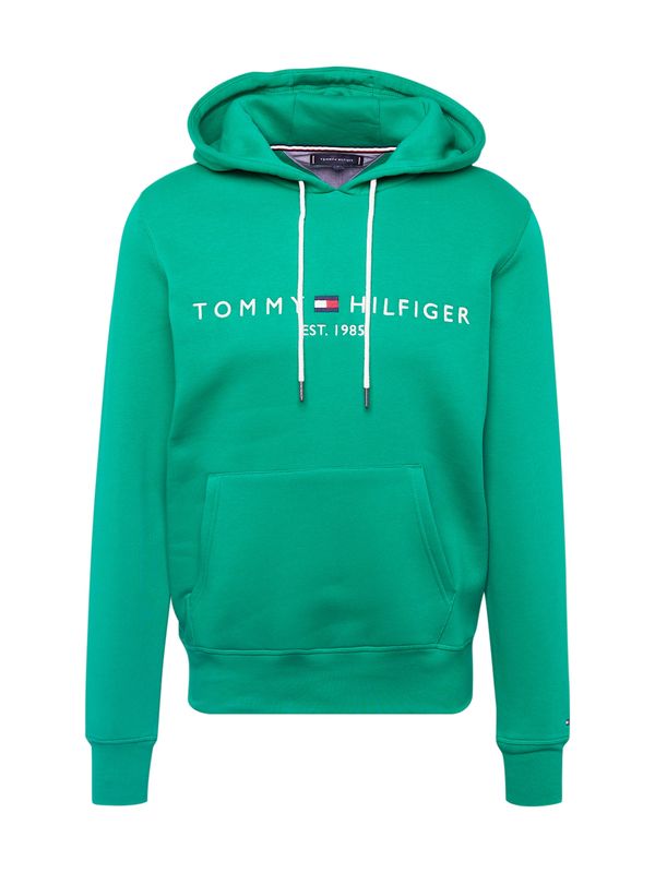 TOMMY HILFIGER TOMMY HILFIGER Суичър  нейви синьо / нефритено зелено / червено / бяло