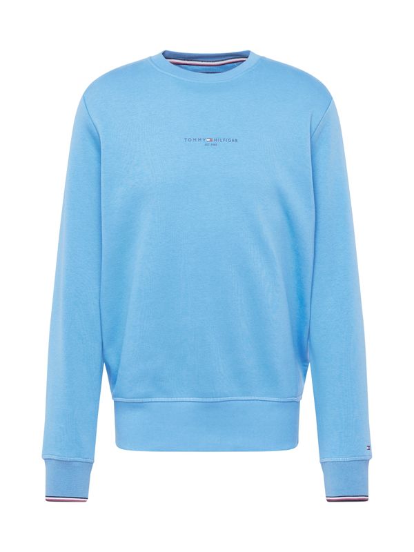 TOMMY HILFIGER TOMMY HILFIGER Суичър  нейви синьо / светлосиньо / червено / мръсно бяло