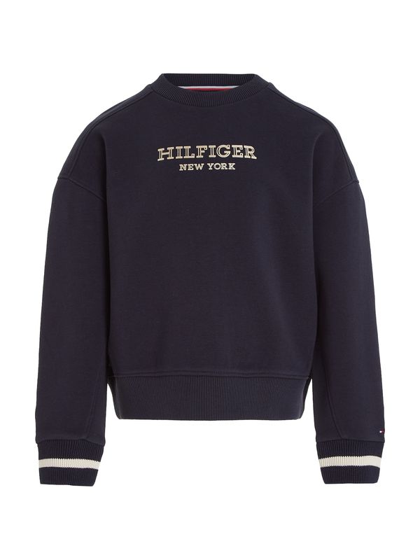 TOMMY HILFIGER TOMMY HILFIGER Суичър  нейви синьо / злато / бяло