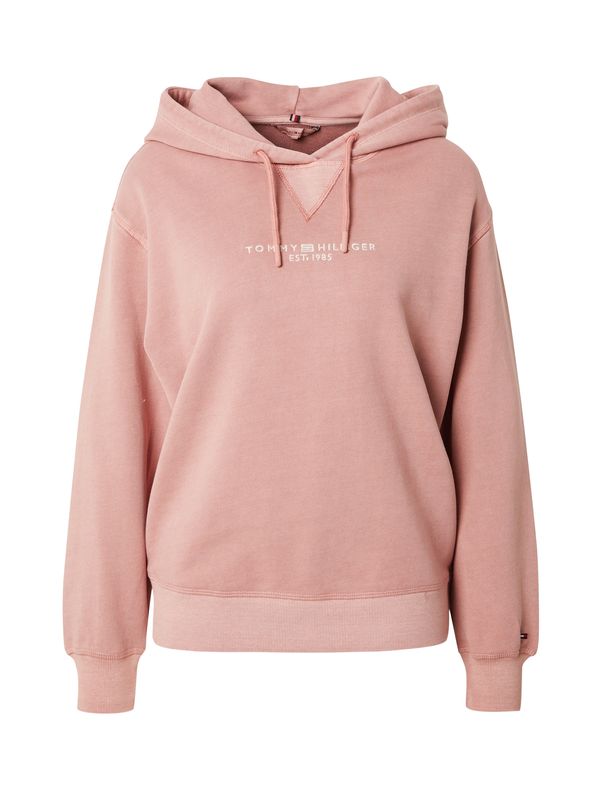 TOMMY HILFIGER TOMMY HILFIGER Суичър  пепел от рози / бяло