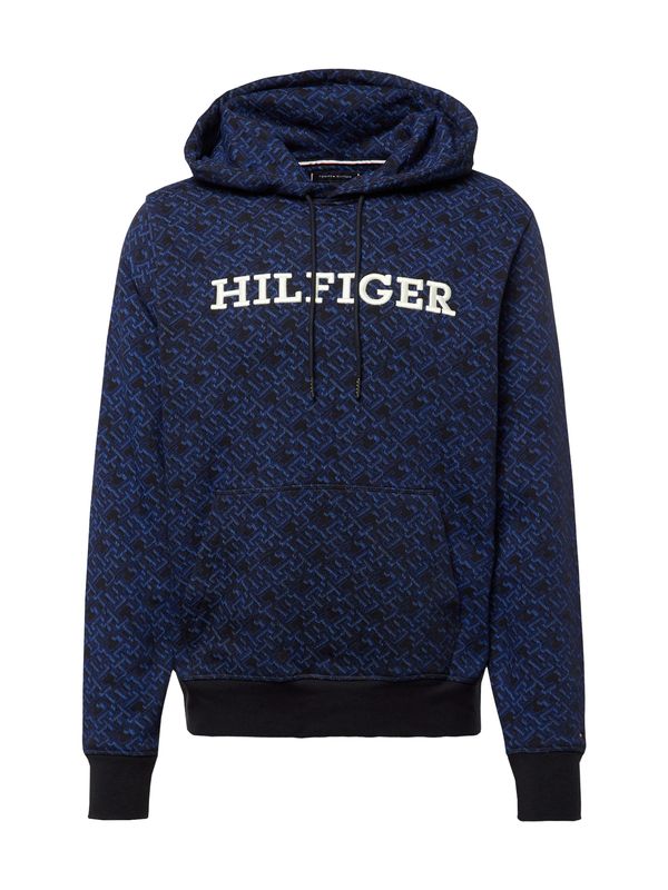 TOMMY HILFIGER TOMMY HILFIGER Суичър  синьо / черно / бяло