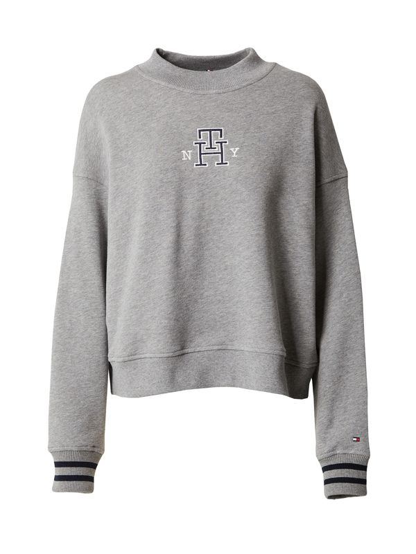 TOMMY HILFIGER TOMMY HILFIGER Суичър  сиво / черно / бяло