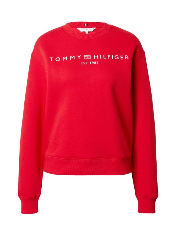 TOMMY HILFIGER TOMMY HILFIGER Суичър  тъмносиньо / червено / бяло