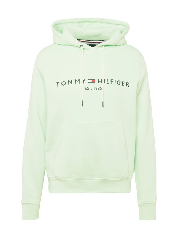 TOMMY HILFIGER TOMMY HILFIGER Суичър  тъмносиньо / пастелно зелено / червено / бяло