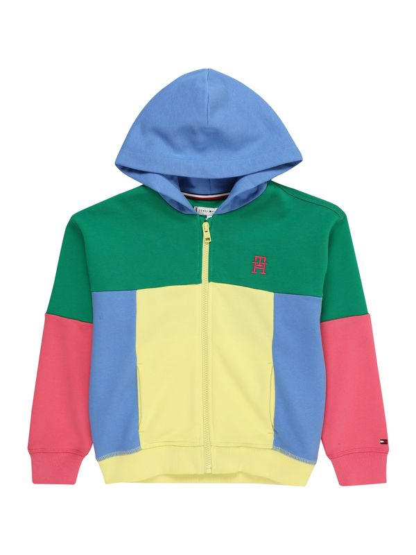 TOMMY HILFIGER TOMMY HILFIGER Суичъри с качулка  синьо / жълто / зелено / сьомга
