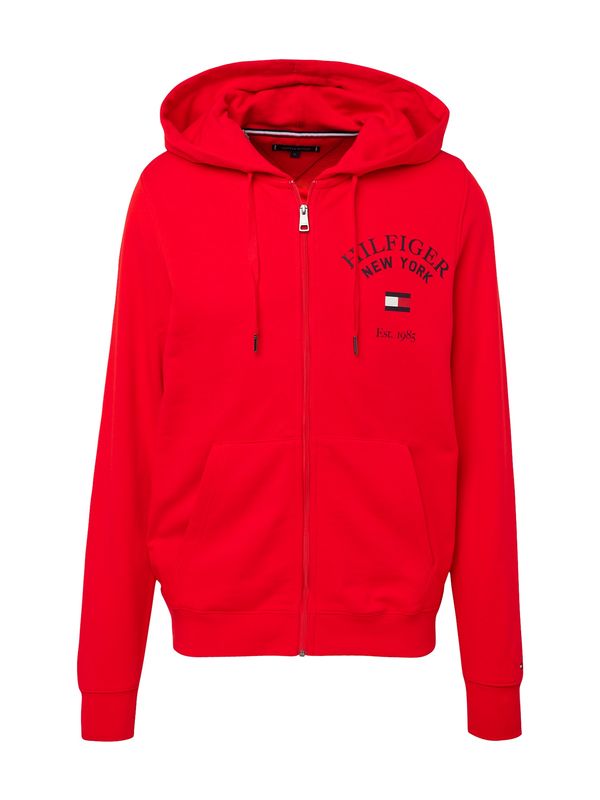 TOMMY HILFIGER TOMMY HILFIGER Суичъри с качулка 'Varsity Arched'  нейви синьо / червено / бяло