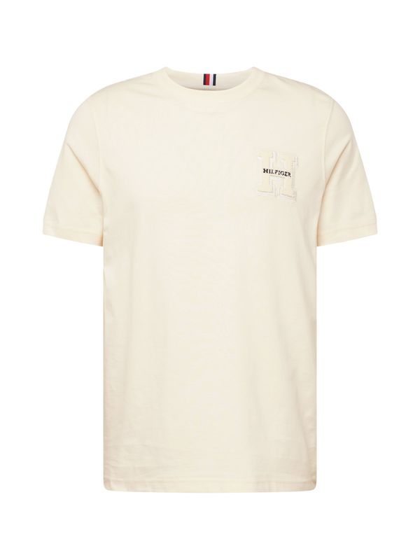 TOMMY HILFIGER TOMMY HILFIGER Тениска  бежово / кремаво / черно