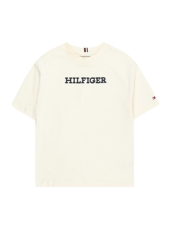 TOMMY HILFIGER TOMMY HILFIGER Тениска  бежово / нощно синьо