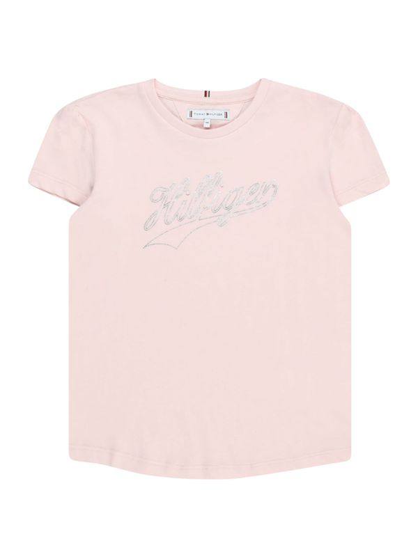 TOMMY HILFIGER TOMMY HILFIGER Тениска  бледорозово / сребърно