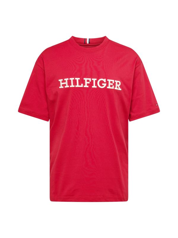 TOMMY HILFIGER TOMMY HILFIGER Тениска  червено / бяло