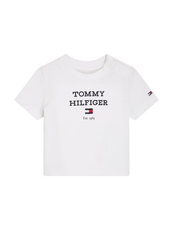 TOMMY HILFIGER TOMMY HILFIGER Тениска  червено / черно / бяло