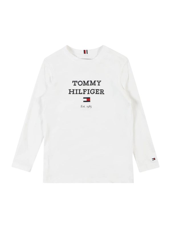 TOMMY HILFIGER TOMMY HILFIGER Тениска  червено / черно / бяло