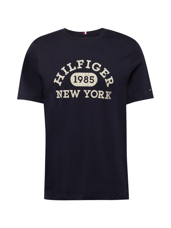 TOMMY HILFIGER TOMMY HILFIGER Тениска  екрю / морскосиньо