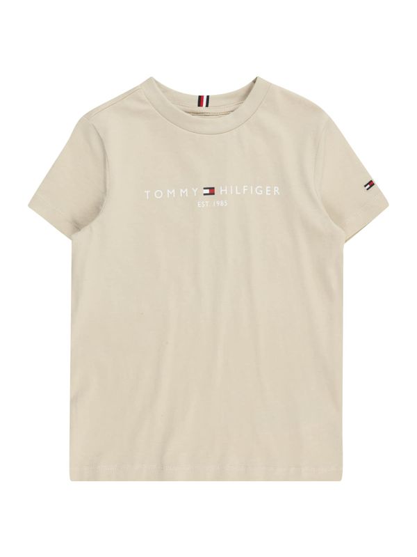 TOMMY HILFIGER TOMMY HILFIGER Тениска 'ESSENTIAL'  бежово / нейви синьо / червено / черно