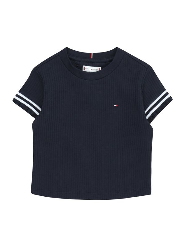 TOMMY HILFIGER TOMMY HILFIGER Тениска 'Essential'  нейви синьо / бяло