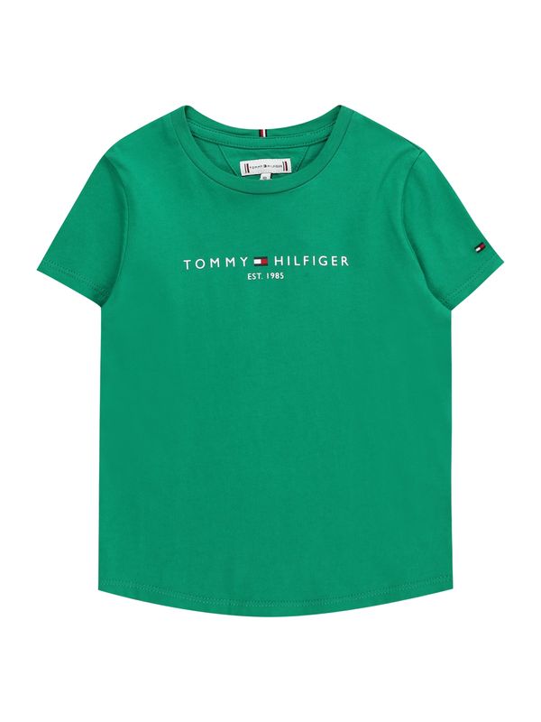 TOMMY HILFIGER TOMMY HILFIGER Тениска 'ESSENTIAL'  нейви синьо / зелено / червено / бяло