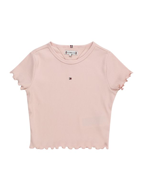 TOMMY HILFIGER TOMMY HILFIGER Тениска 'ESSENTIAL'  синьо / бледорозово / пудра / бяло