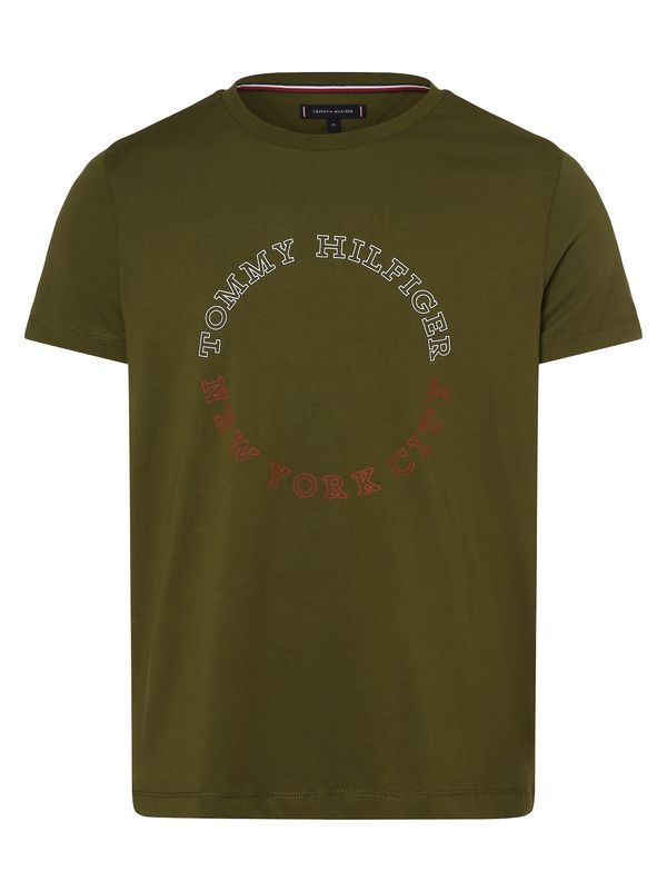 TOMMY HILFIGER TOMMY HILFIGER Тениска  каки / червено / бяло