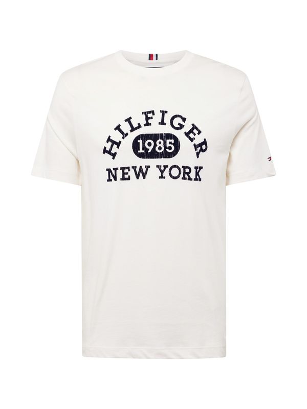 TOMMY HILFIGER TOMMY HILFIGER Тениска  кобалтово синьо / бяло