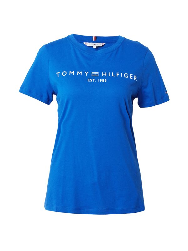 TOMMY HILFIGER TOMMY HILFIGER Тениска  кралско синьо / огнено червено / бяло
