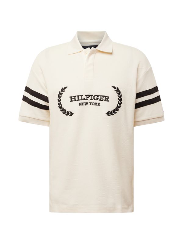 TOMMY HILFIGER TOMMY HILFIGER Тениска  кремаво / черно